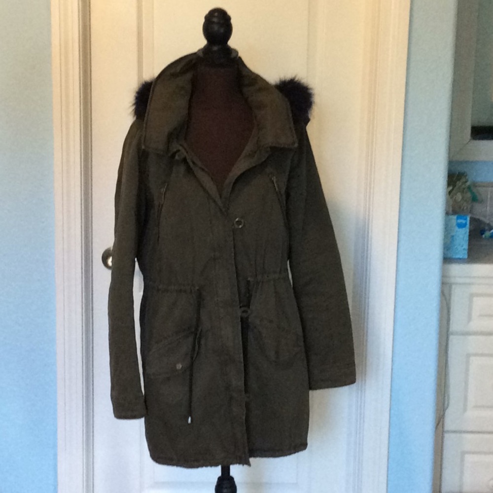 Anthropologie brand Hei Hei  green winter jacket
